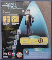Q from Star Trek - Warp Factor - Combat Action manufactured by Playmates [Back]