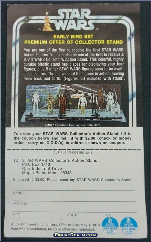 kenner early bird certificate