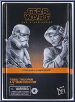 Rebel Trooper & Stormtrooper from Star Wars - Black Series (2020) - A New Hope manufactured by Hasbro [Front]