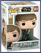 Luke Skywalker & Grogu (Book of Boba Fett) from Star Wars - Book of Boba Fett - Pop! Vinyl Figures manufactured by Funko [Front]