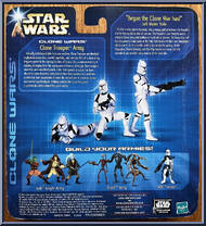 Clone Trooper Army (Red) from Star Wars - Clone Wars (Animated) - Army of the Republic manufactured by Hasbro [Back]