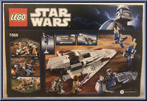 Mace Windu's Jedi Starfighter from Star Wars - Clone Wars - Basic Series manufactured by Lego [Back]