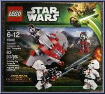 Republic Troopers vs. Sith Troopers from Star Wars - Expanded Universe - Basic Series manufactured by Lego [Front]