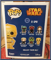 C-3PO (Gold Chrome) from Star Wars - Pop! Vinyl Figures manufactured by Funko [Back]