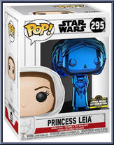 Princess Leia (Blue Chrome) from Star Wars - Pop! Vinyl Figures manufactured by Funko [Front]