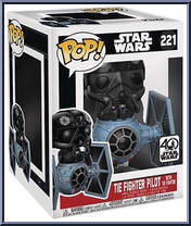 TIE Fighter Pilot with Tie Fighter from Star Wars - Pop! Vinyl Figures manufactured by Funko [Front]