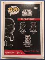 TIE Fighter Pilot (Black) from Star Wars - Pop! Vinyl Figures manufactured by Funko [Back]