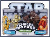 C-3PO / Chewbacca from Star Wars - Galactic Heroes - Wave  1 manufactured by Hasbro [Front]