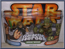 Luke Skywalker / Gamorrean Guard from Star Wars - Galactic Heroes - Wave  4 manufactured by Hasbro [Front]