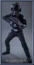 TIE Fighter Pilot from Star Wars - A New Hope manufactured by Hot Toys [Loose]