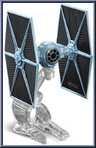 TIE Fighter from Star Wars - Hot Wheels Starships - Blue Card / Yellow Letters manufactured by Mattel [Loose]