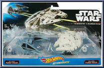 Tie Interceptor vs. Millennium Falcon from Star Wars - Hot Wheels Starships - 2-Packs manufactured by Mattel [Front]