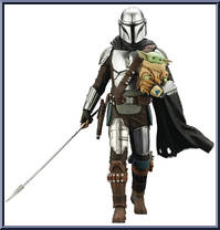 Mandalorian & Grogu (Beskar Spear) from Star Wars - Model Kits manufactured by Kotobukiya [Loose]
