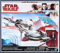 Resistance Ski Speeder (with Captain Poe Dameron) from Star Wars - Last Jedi - Vehicles manufactured by Hasbro [Front]
