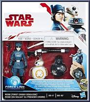 Rose (First Order Disguise) / BB-8 / BB-9E Action Figure