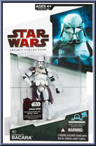 Commander Bacara from Star Wars - Legacy Collection - Red / White Cards manufactured by Hasbro [Front]