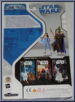Leia Organa / Prince Xizor (Shadows of the Empire) from Star Wars - Legacy Collection - Comic Packs - Blue / White Packaging manufactured by Hasbro [Back]