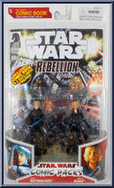 Luke Skywalker / Deena Shan (Rebellion) from Star Wars - Legacy Collection - Comic Packs - Red / White Packaging manufactured by Hasbro [Front]