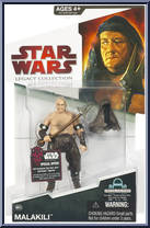 Malakili from Star Wars - Legacy Collection - Red / White Cards manufactured by Hasbro [Front]