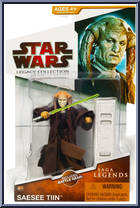 Saesee Tiin from Star Wars - Legacy Collection - Red / White Cards - Saga Legends manufactured by Hasbro [Front]
