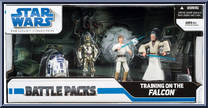Training on the Falcon from Star Wars - Legacy Collection - Battle Packs manufactured by Hasbro [Front]