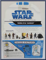 Yarna D'Al Gargan from Star Wars - Legacy Collection - Blue / White Cards manufactured by Hasbro [Back]