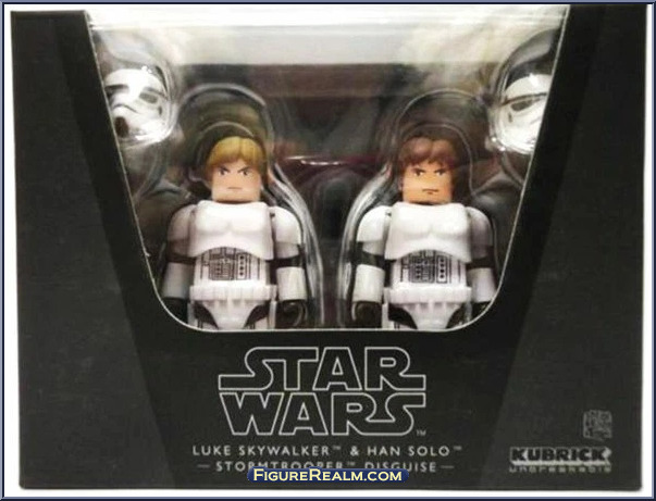 Medicom Toy - Star Wars 400% & 100% Kubrick - Han Solo & Luke Skywalker As Stormtrooper  Japan Exclusive 1351247196