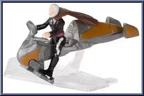 Count Dooku's Speeder with Count Dooku (Scout Class) from Star Wars - Micro Galaxy Squadron - Mystery - Series 3 manufactured by Jazwares [Loose]