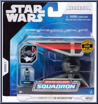 Soontir Fel's Tie Interceptor (Light Armor Class) from Star Wars - Micro Galaxy Squadron - Series 7 manufactured by Jazwares [Front]