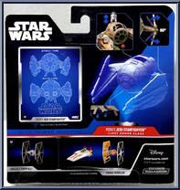 Yoda's Jedi Starfighter (Light Armor Class) from Star Wars - Micro Galaxy Squadron - Series 2 manufactured by Jazwares [Back]