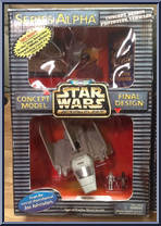 Imperial Shuttle from Star Wars - Micro Machines - Series Alpha manufactured by Galoob [Front]