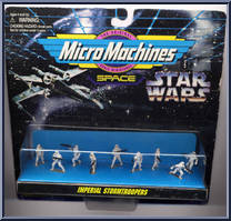 Imperial Stormtroopers from Star Wars - Micro Machines - X-Wing Packaging manufactured by Galoob [Front]