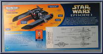 Sith Infiltrator from Star Wars - Micro Machines - Series Alpha manufactured by Galoob [Back]