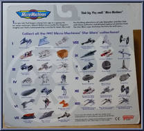 XII Star Wars from Star Wars - Micro Machines - 65860 - Phase III manufactured by Galoob [Back]