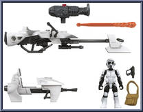 Speeder Bike (Scout Trooper) from Star Wars - Mission Fleet - Vehicles manufactured by Disney [Loose]