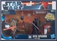 Sith Speeder (with Darth Maul) from Star Wars - Movie Heroes - Darth Maul Package - Vehicles manufactured by Hasbro [Front]