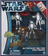 104th Battalion "Wolf Pack" Clone Troopers from Star Wars - Movie Heroes - Multi-Packs manufactured by Hasbro [Front]