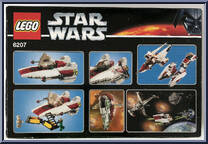 A-Wing Fighter from Star Wars - Original Trilogy - Basic Series manufactured by Lego [Back]