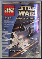 Mini X-Wing Fighter & TIE Advanced from Star Wars - Original Trilogy - Basic Series manufactured by Lego [Front]