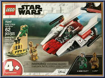 Rebel A-Wing Starfighter from Star Wars - Original Trilogy - Basic Series manufactured by Lego [Front]