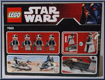 Rebel Scout Speeder from Star Wars - Original Trilogy - Basic Series manufactured by Lego [Back]