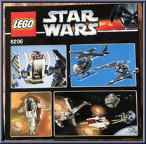 TIE Interceptor from Star Wars - Original Trilogy - Basic Series manufactured by Lego [Back]