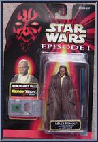 Mace Windu (Jedi Cloak) from Star Wars - Phantom Menace - Collection 3 manufactured by Hasbro [Front]