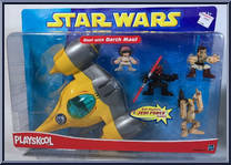 Duel with Darth Maul from Star Wars - Basic Series manufactured by Playskool [Front]