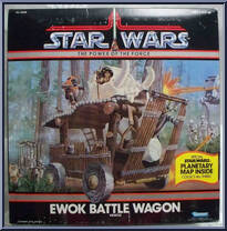 Ewok Battle Wagon from Star Wars - Power of the Force - Vehicles manufactured by Kenner [Front]