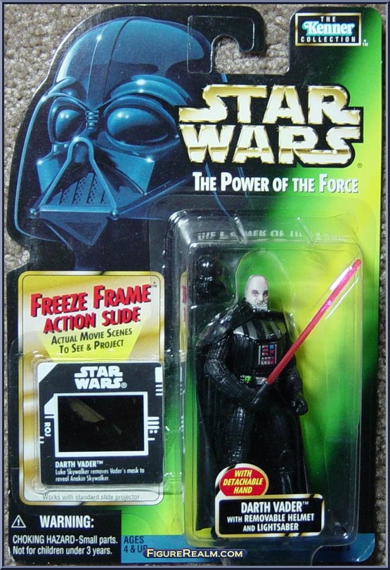 Capacete removível Darth Vader Star Wars Power Of The Force Power Of The Force Futuro Fundação Freeze Frame 