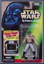 Lando Calrissian (General's Gear) from Star Wars - Power of the Force II - Freeze Frame manufactured by Kenner [Front]