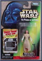 Princess Leia (Ewok Celebration Outfit) from Star Wars - Power of the Force II - Freeze Frame manufactured by Kenner [Front]