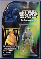Luke Skywalker (Hoth Gear) from Star Wars - Power of the Force II - Hologram Green Card manufactured by Kenner [Front]