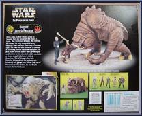 Rancor & Luke Skywalker from Star Wars - Power of the Force II - Creature Sets manufactured by Kenner [Back]